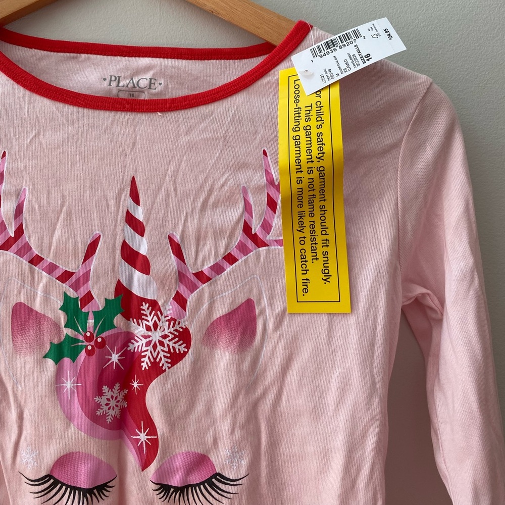 NWT Children's Place Christmas Pajamas Size 16